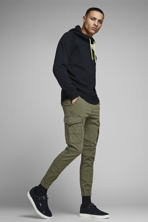 Jack & Jones Pantalón slim fit cargo verde