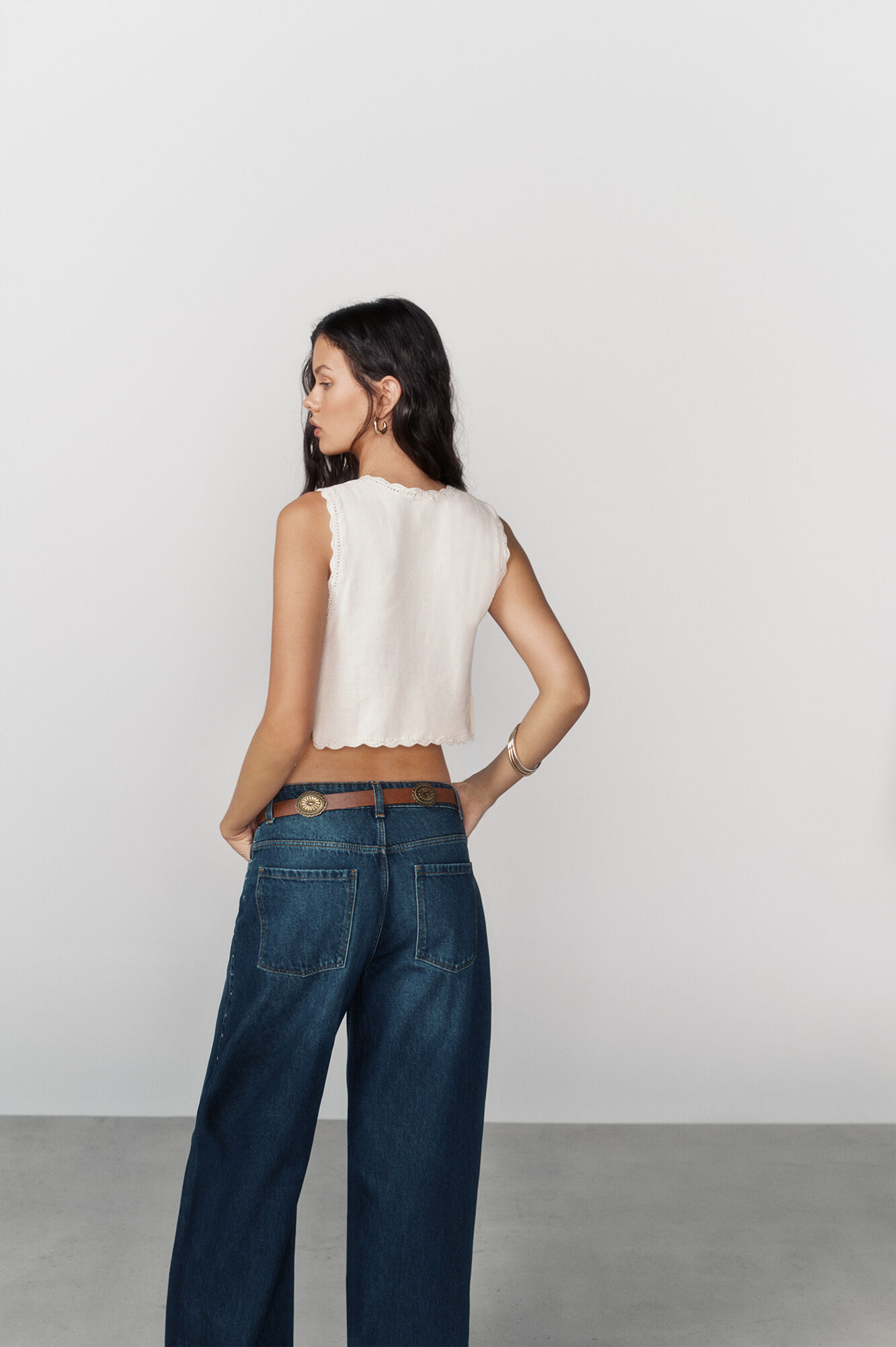 High Spirits Chaleco Dulcie blanco