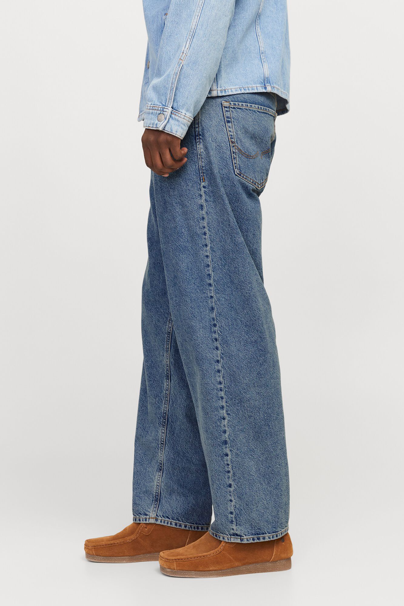 Jack & Jones Jeans baggy de tiro alto azul tinta