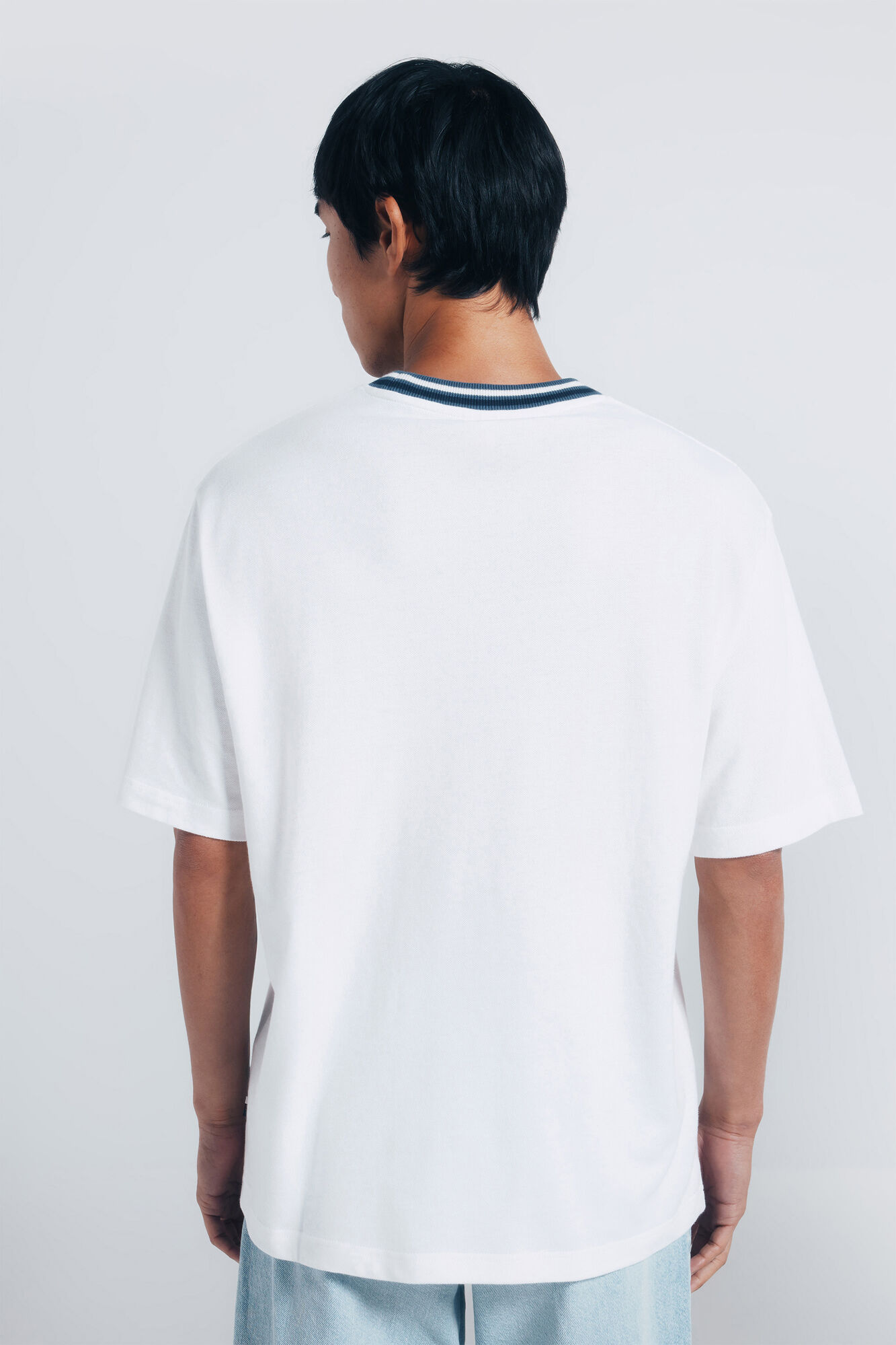 Springfield Playera con ribete de piqu&eacute; natural