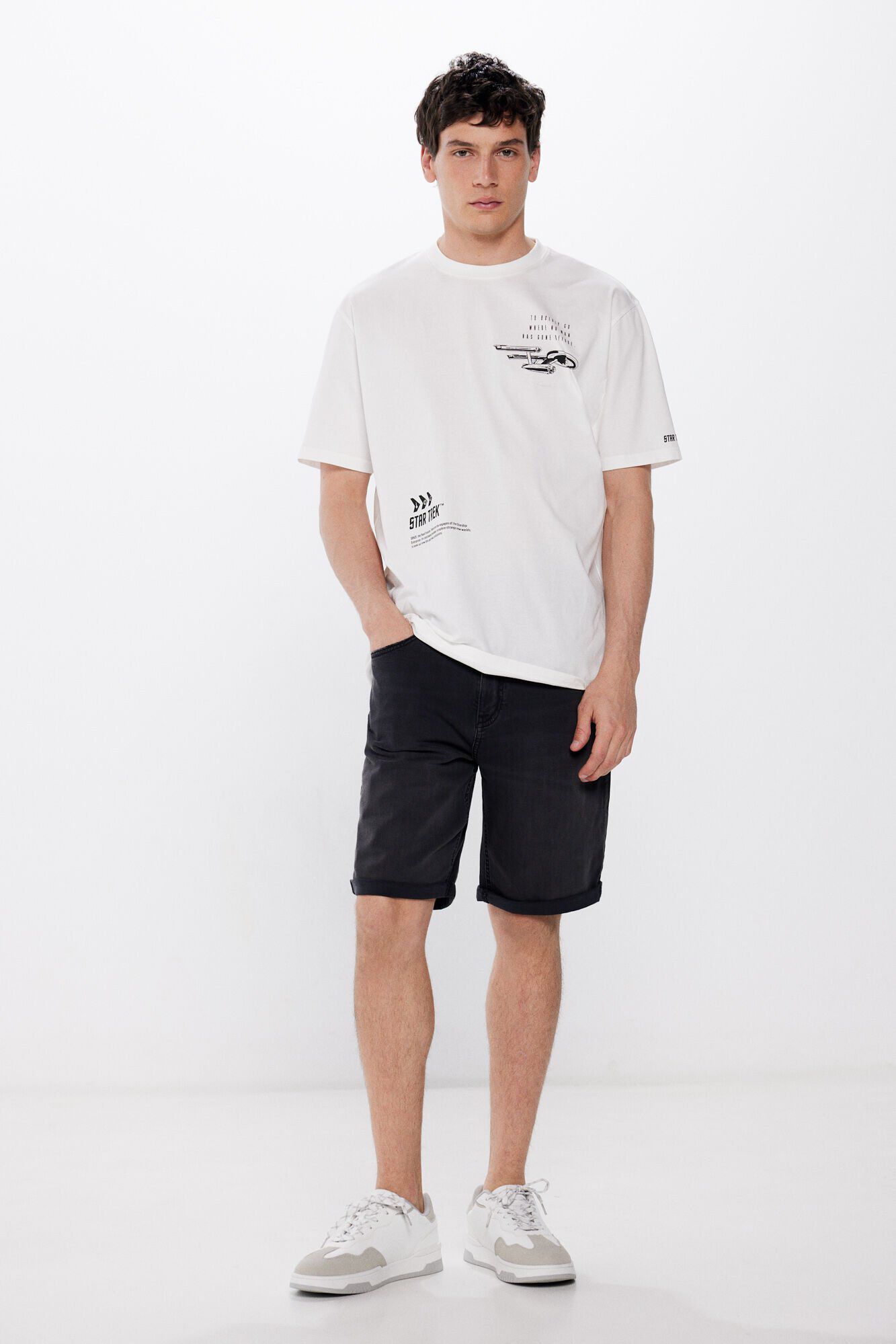 Springfield Playera Star Trek marfil