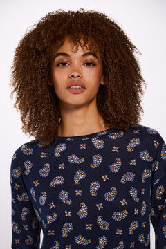 Springfield Playera estampada combinada marino
