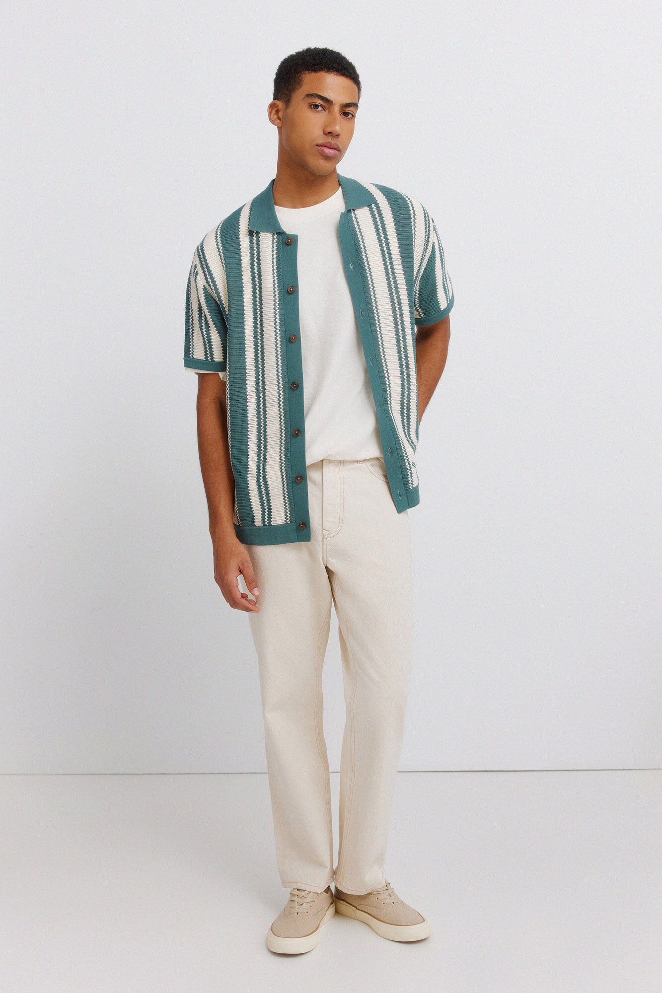 Springfield C&aacute;rdigan a rayas con botones