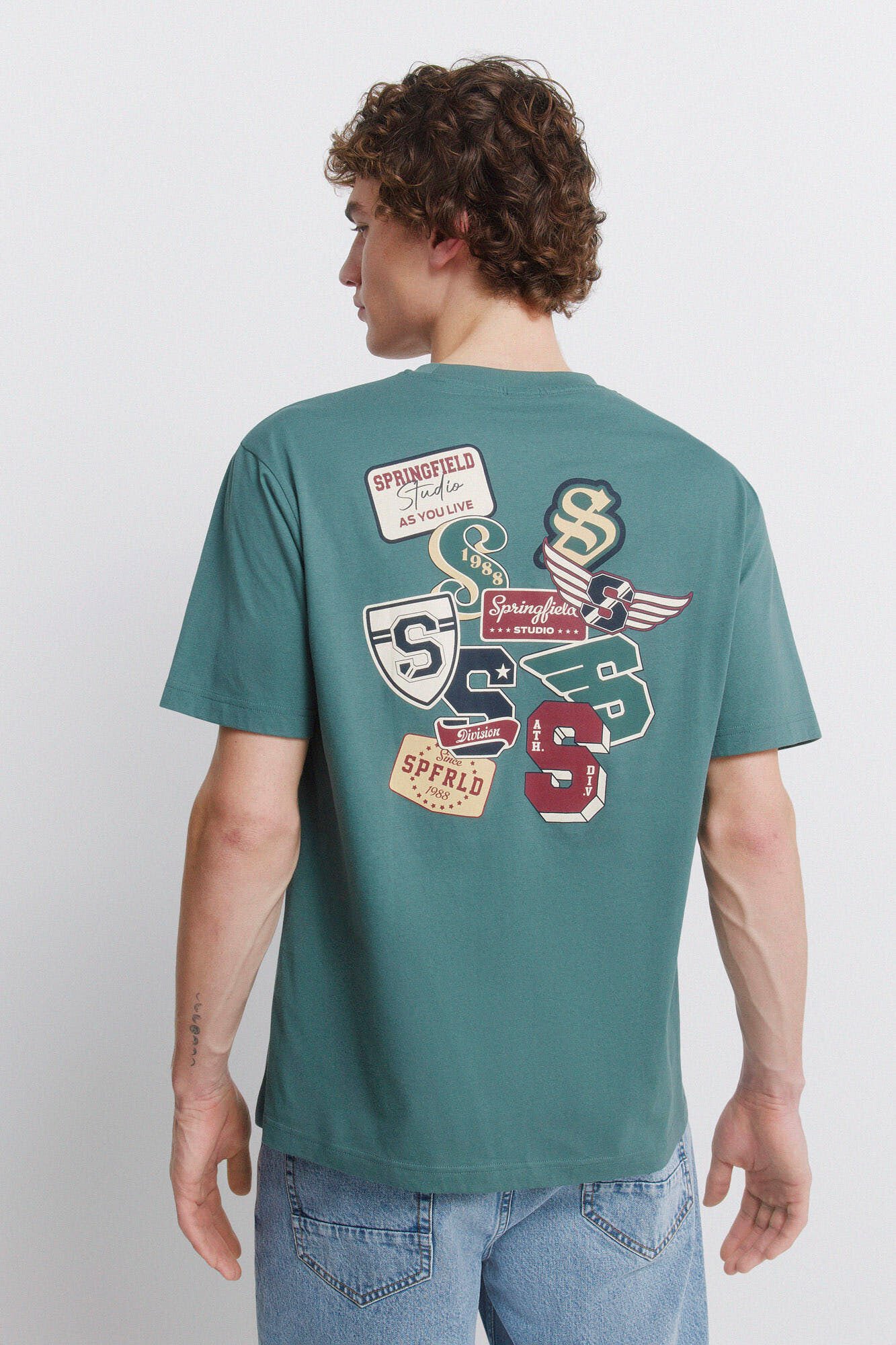 Springfield Playera con logos Springfield