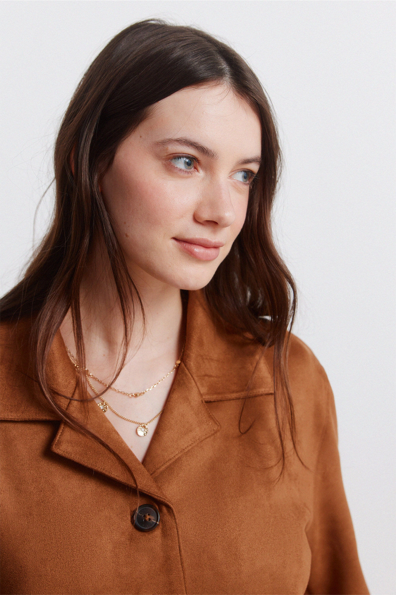 Springfield Chamarra blazer de ante sint&eacute;tico