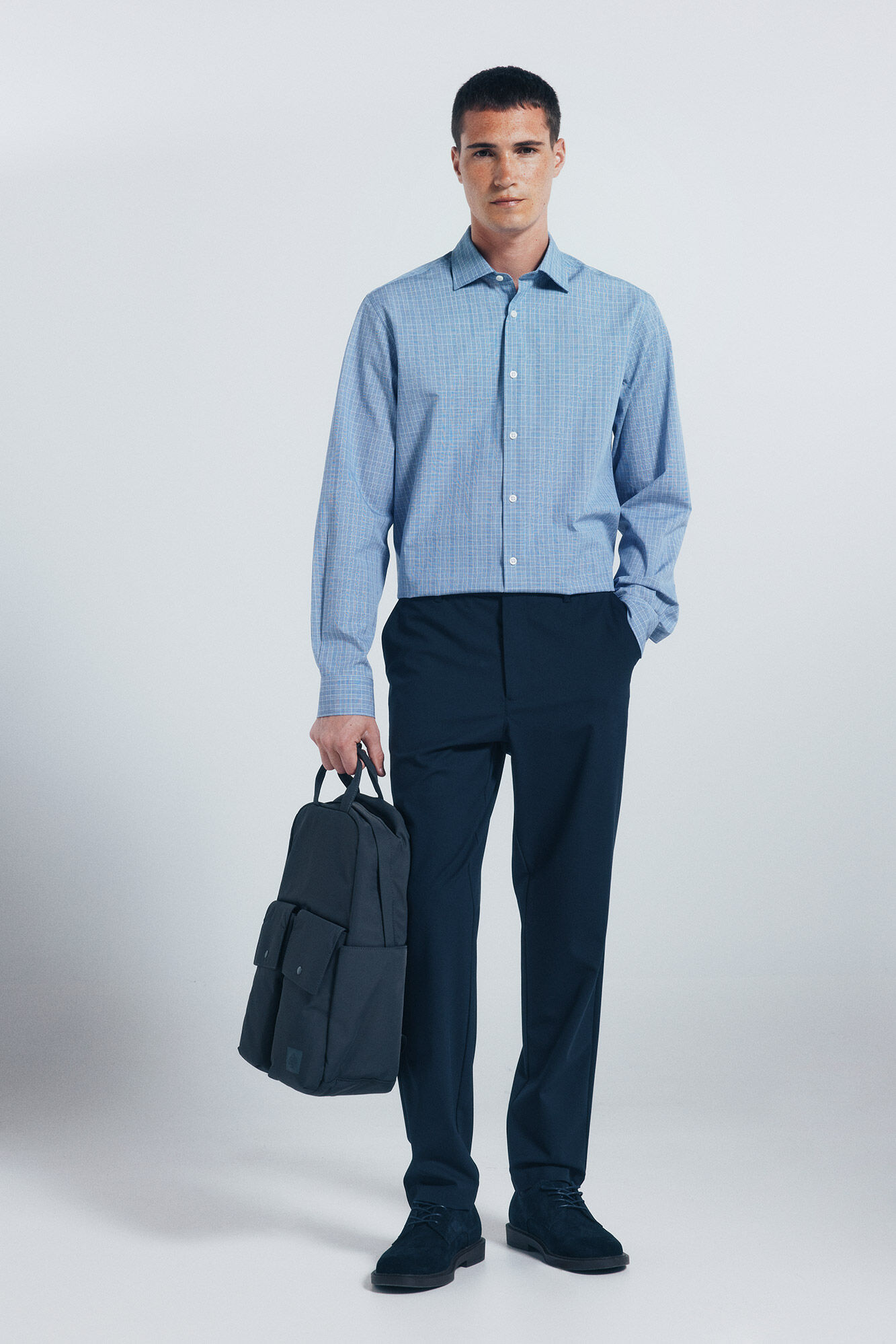 Springfield Playera de popel&iacute;n azul