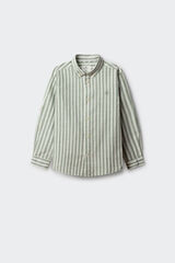 Springfield Kids Camisa de algod&oacute;n slub para ni&ntilde;o verde