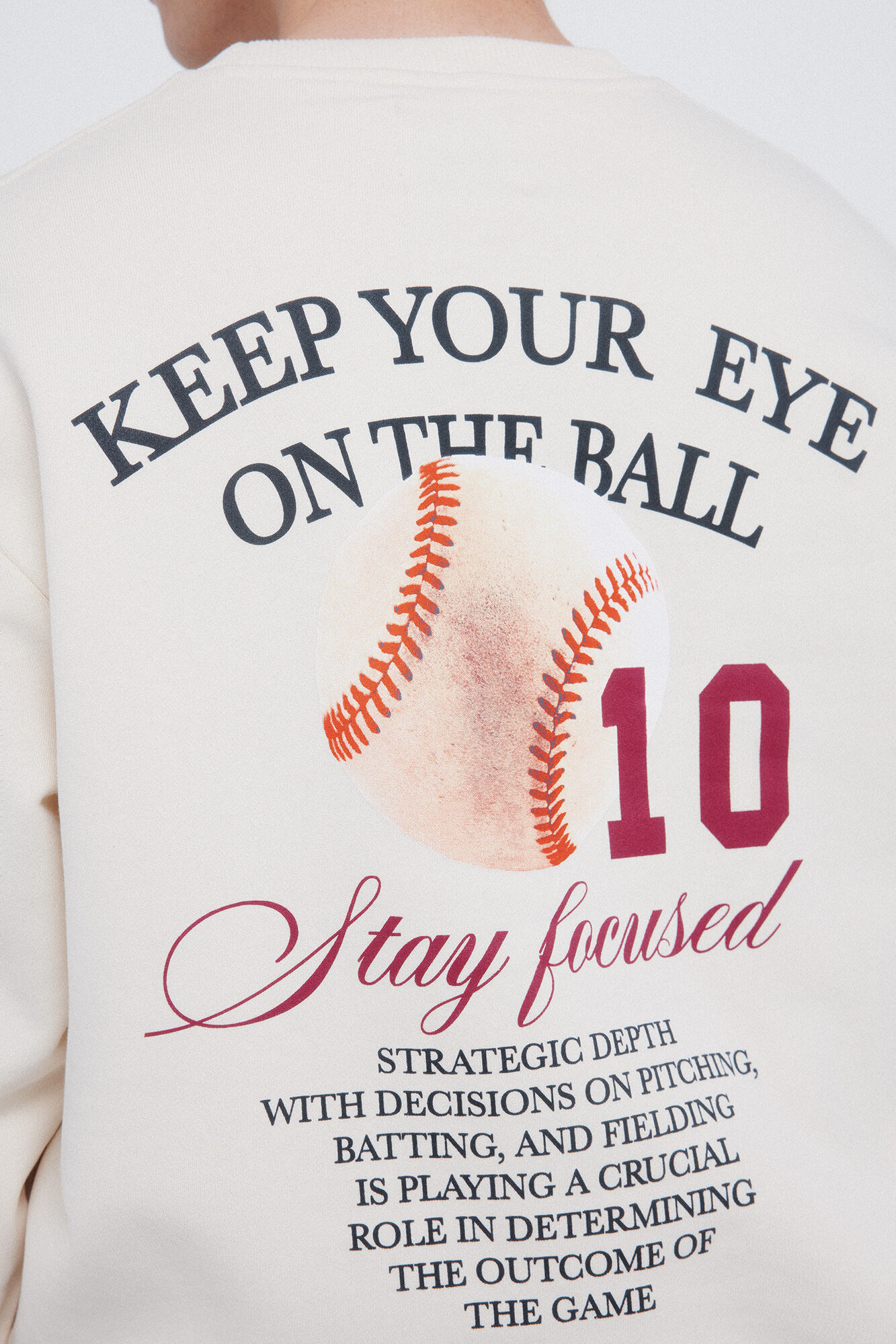 Springfield Sudadera de cuello redondo ajustado Ball 10