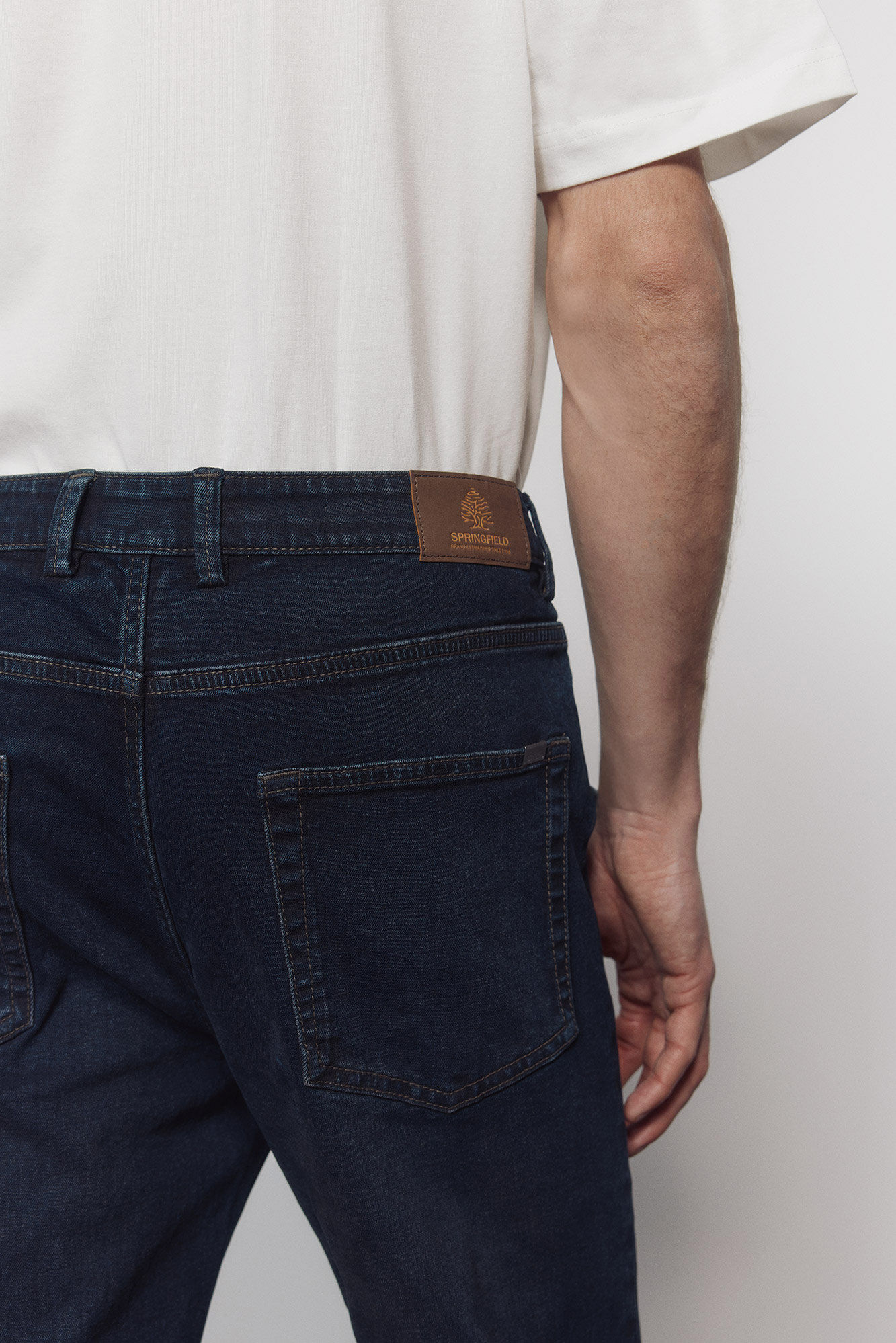 Springfield Jeans azul muy oscuro skinny fit azul tinta