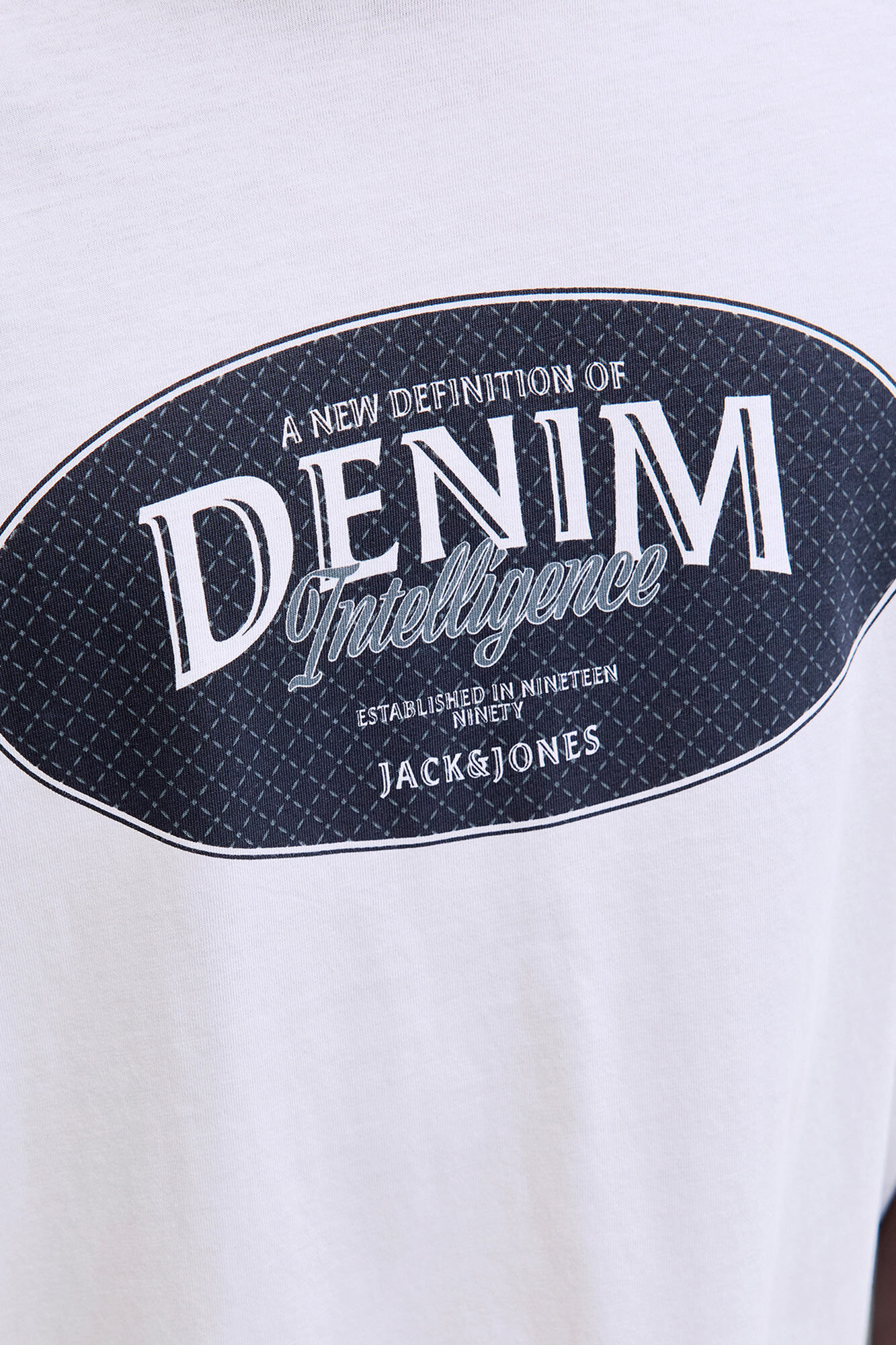 Jack & Jones Playera con logo grande natural