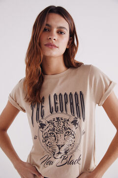 Springfield Playera gráfica beige