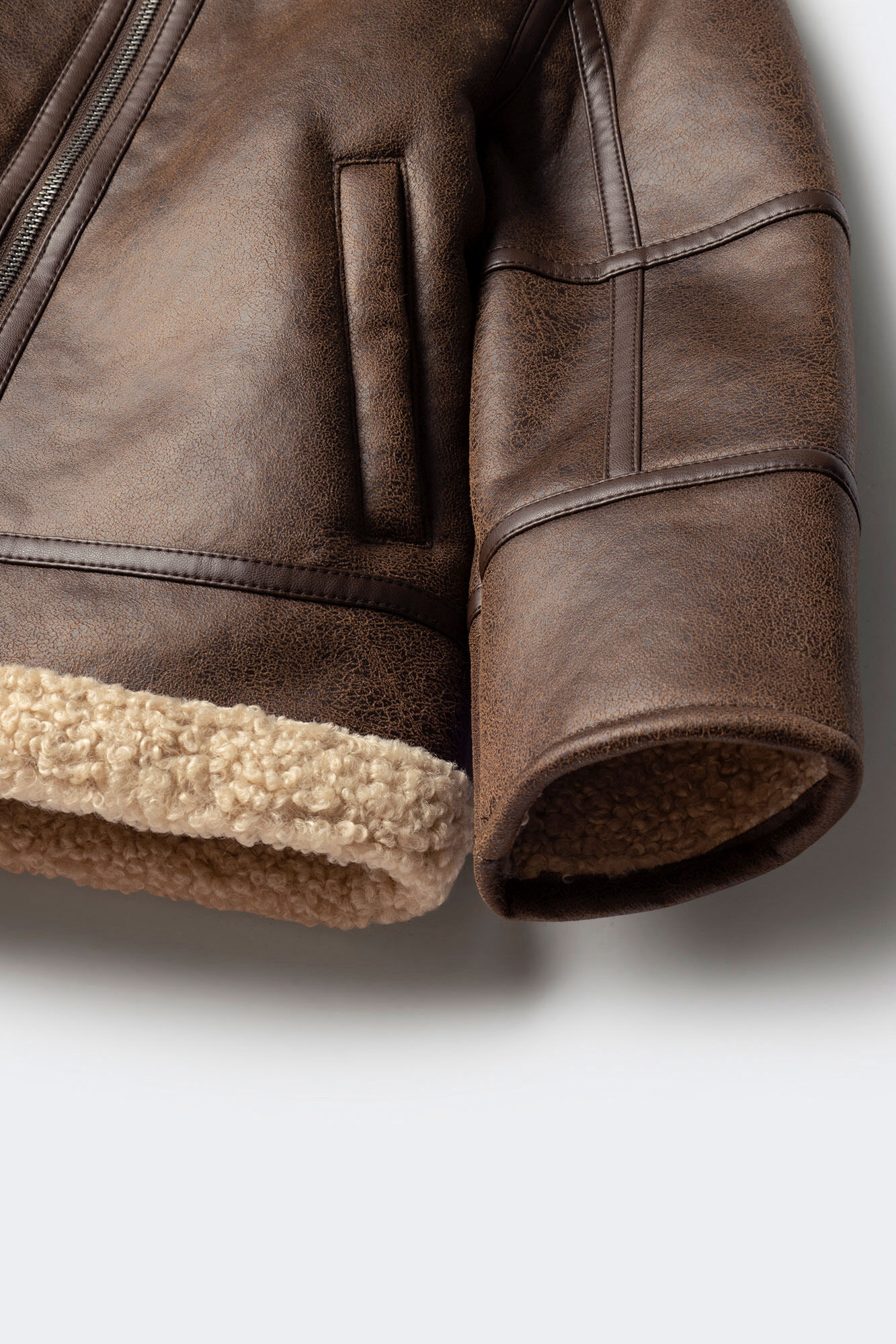 Springfield Kids Chamarra de aviador para ni&ntilde;os caf&eacute;