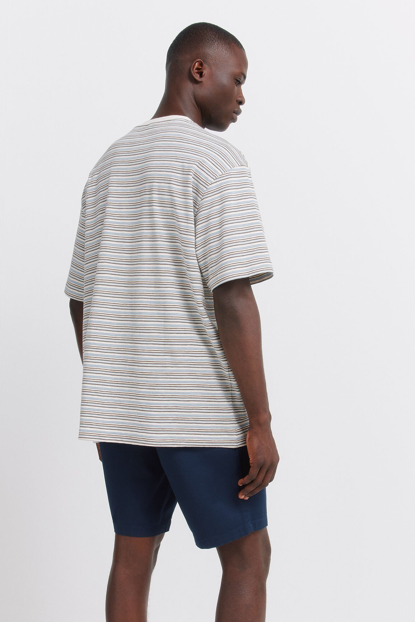 Springfield Bermudas lisas de corte c&oacute;modo azulado