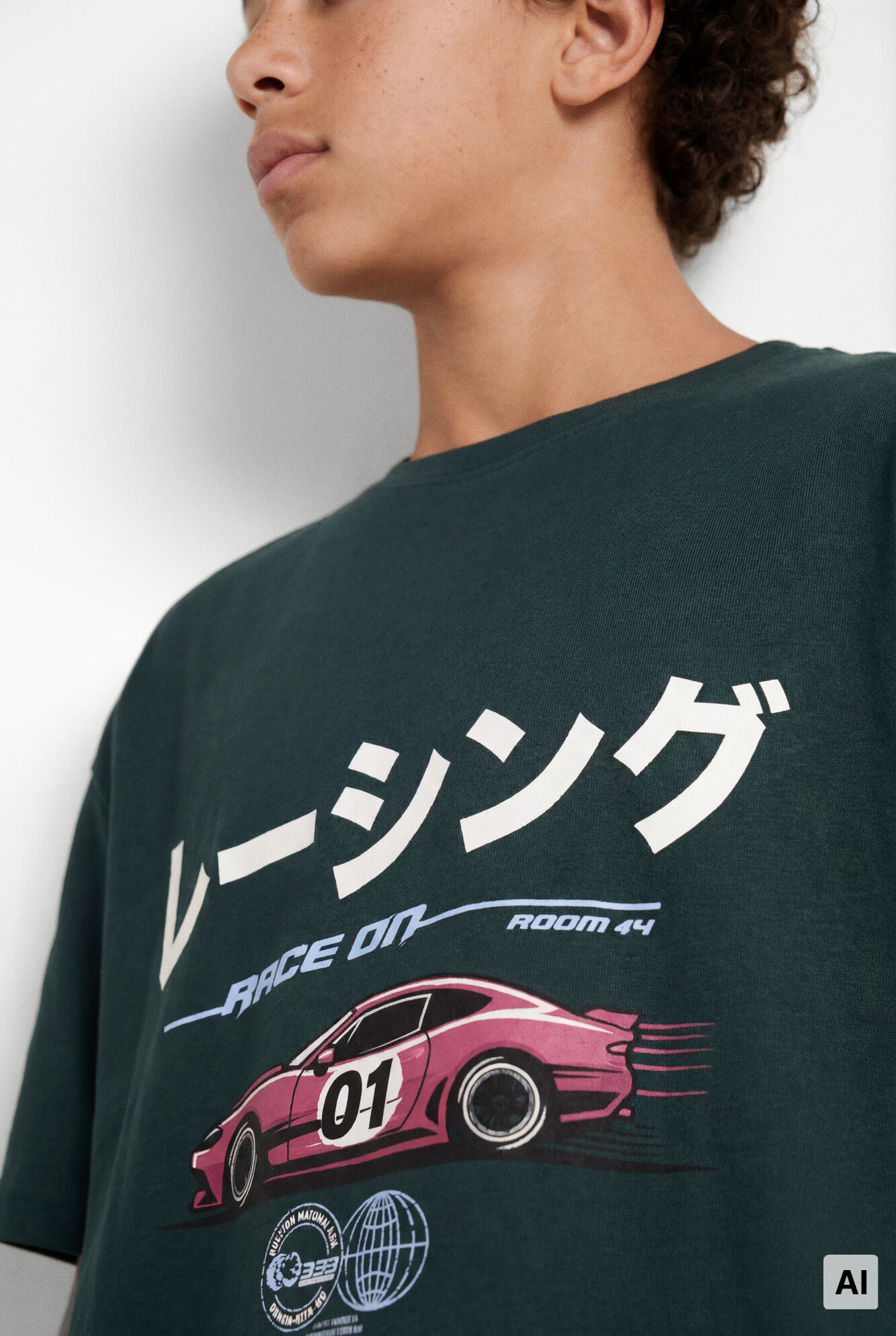 Springfield Kids Playera manga corta de coche rojo para ni&ntilde;o