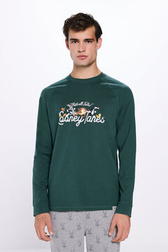 Springfield Pijama largo Looney Tunes verde