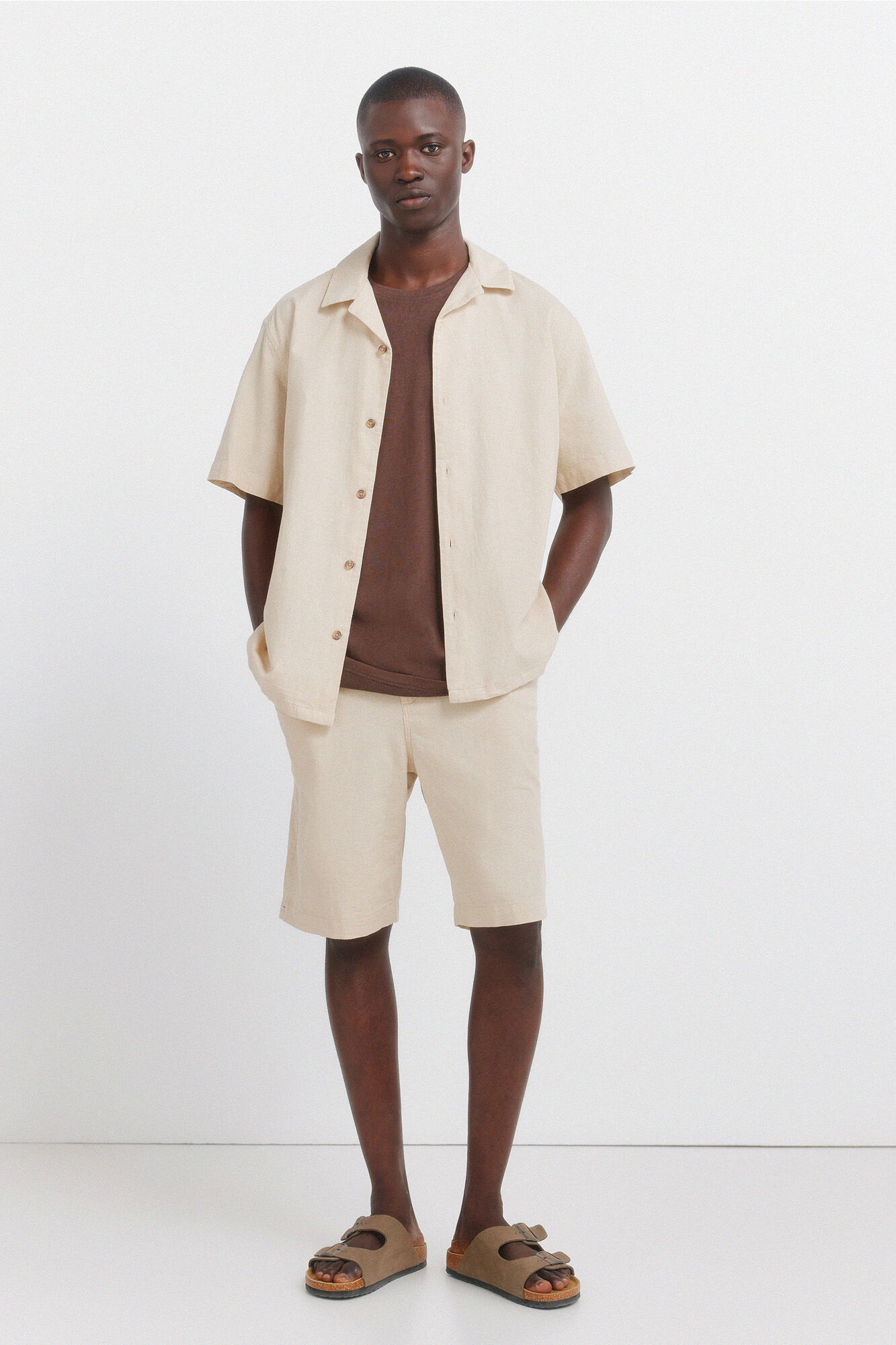 Springfield Bermudas de lino relaxed fit