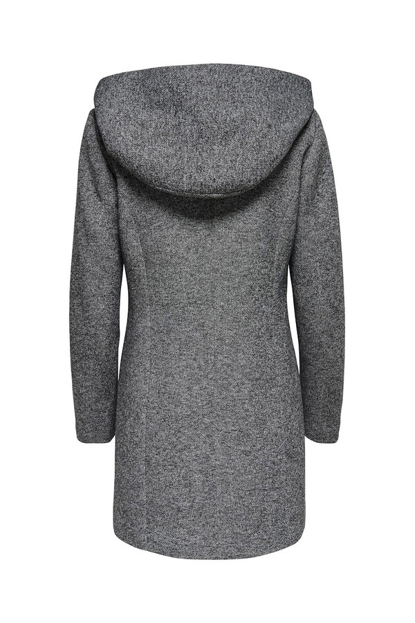 Only Abrigo midi de paño gris