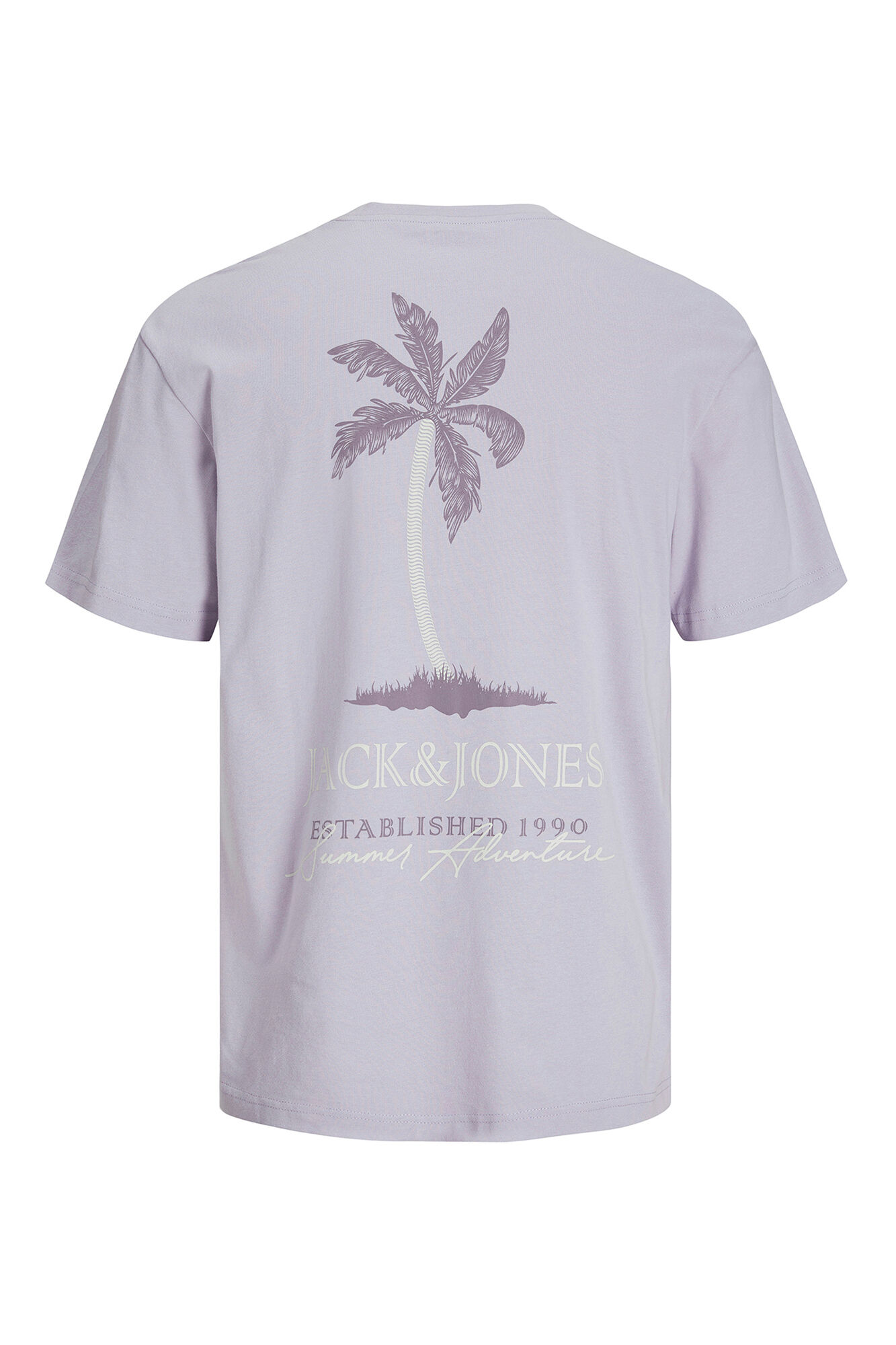 Jack & Jones Playera back print morado/lila