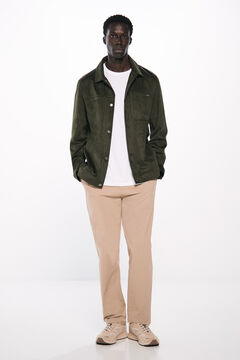 Springfield Pantalón chino regular fit beige