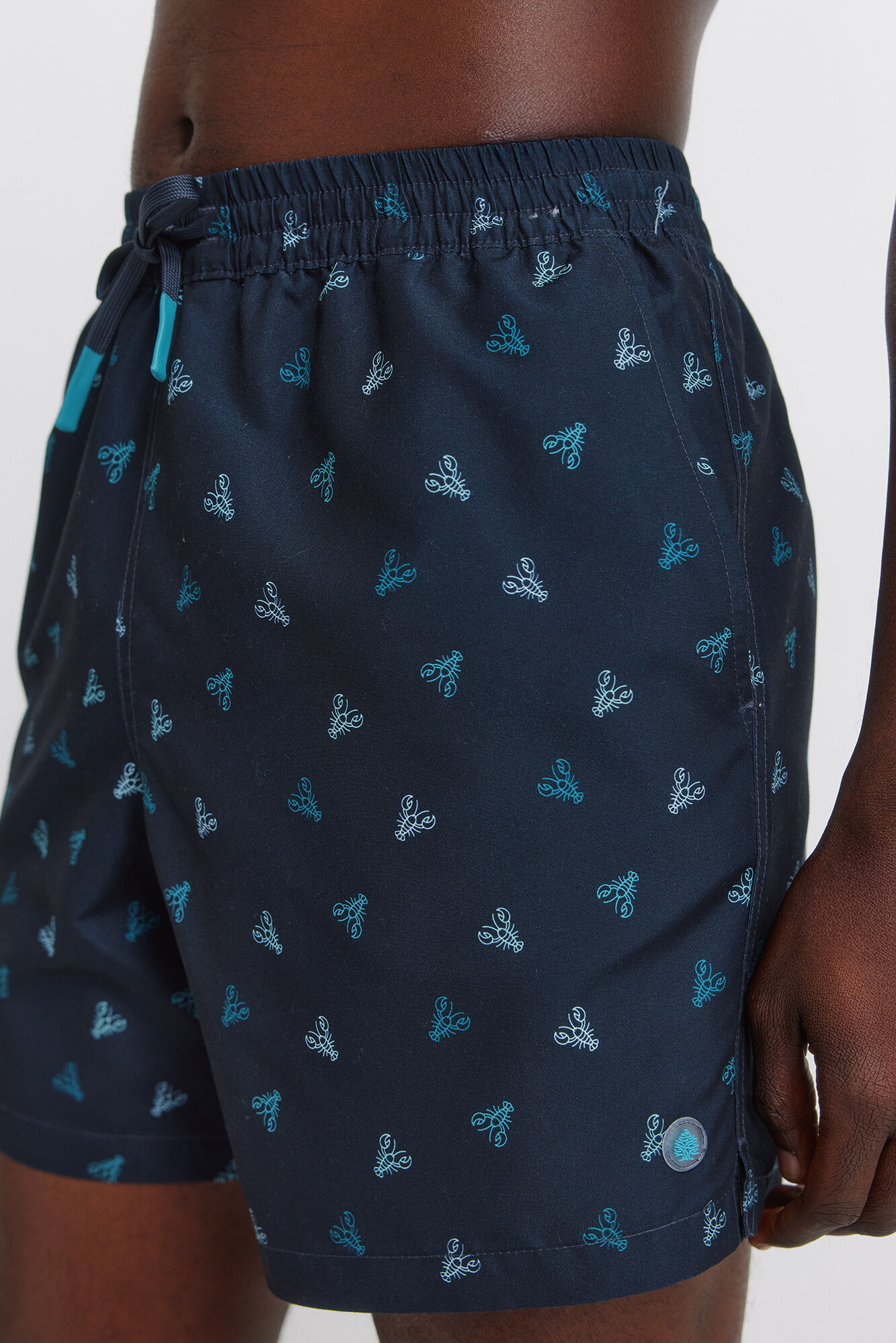 Springfield Traje de ba&ntilde;o estampado de langostas azul