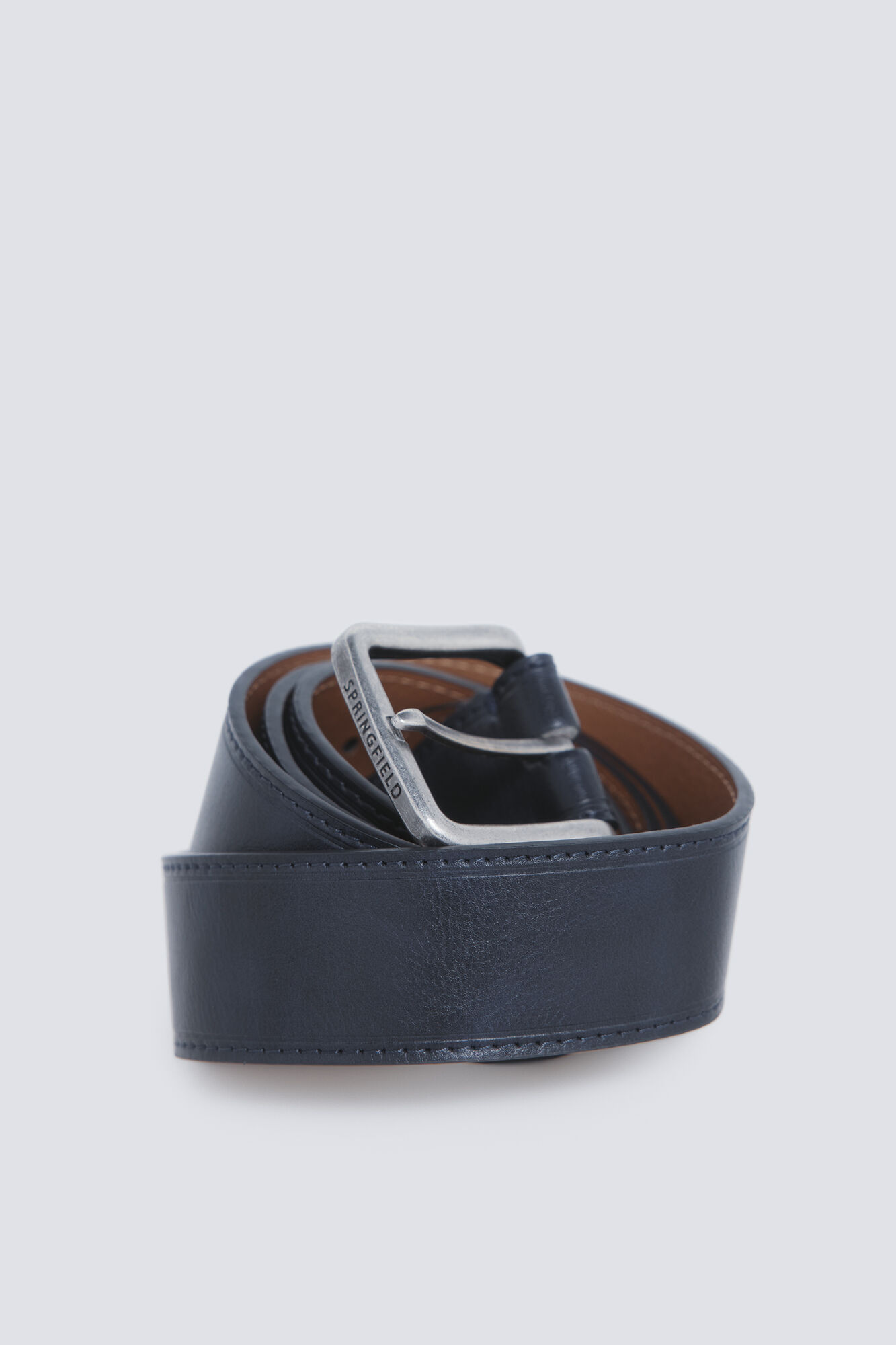 Springfield Cintur&oacute;n efecto piel pespuntes