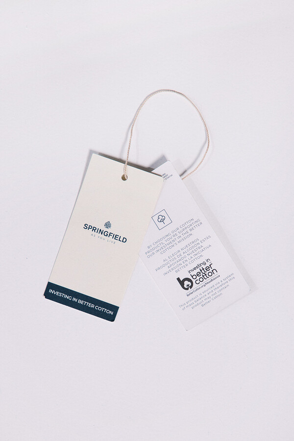 Springfield Polo piqué basico regular fit gris