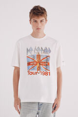 Springfield Playera Def Leppard marfil