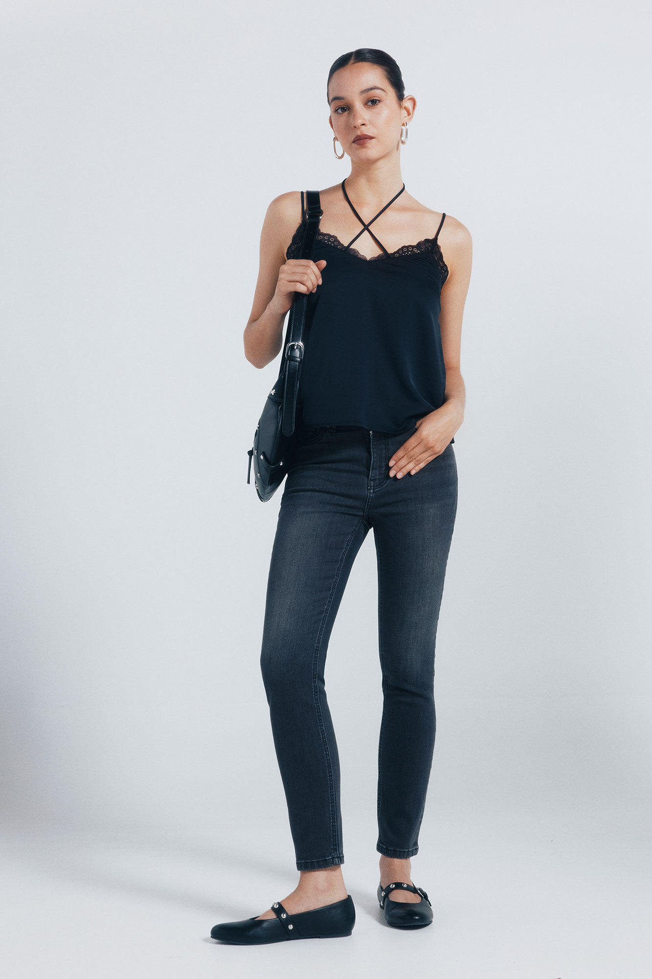 Springfield Jeans ajustados y recortados