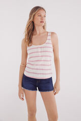 Springfield Playera panadera botones morado/lila