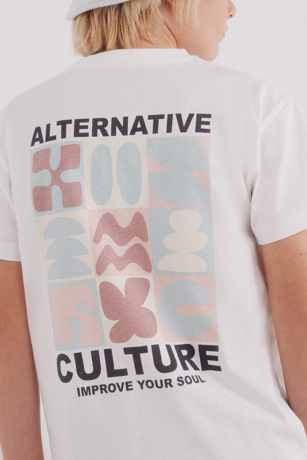 Springfield Kids Playera Culture Alternative niño marfil