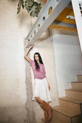 High Spirits Falda suave caf&eacute;