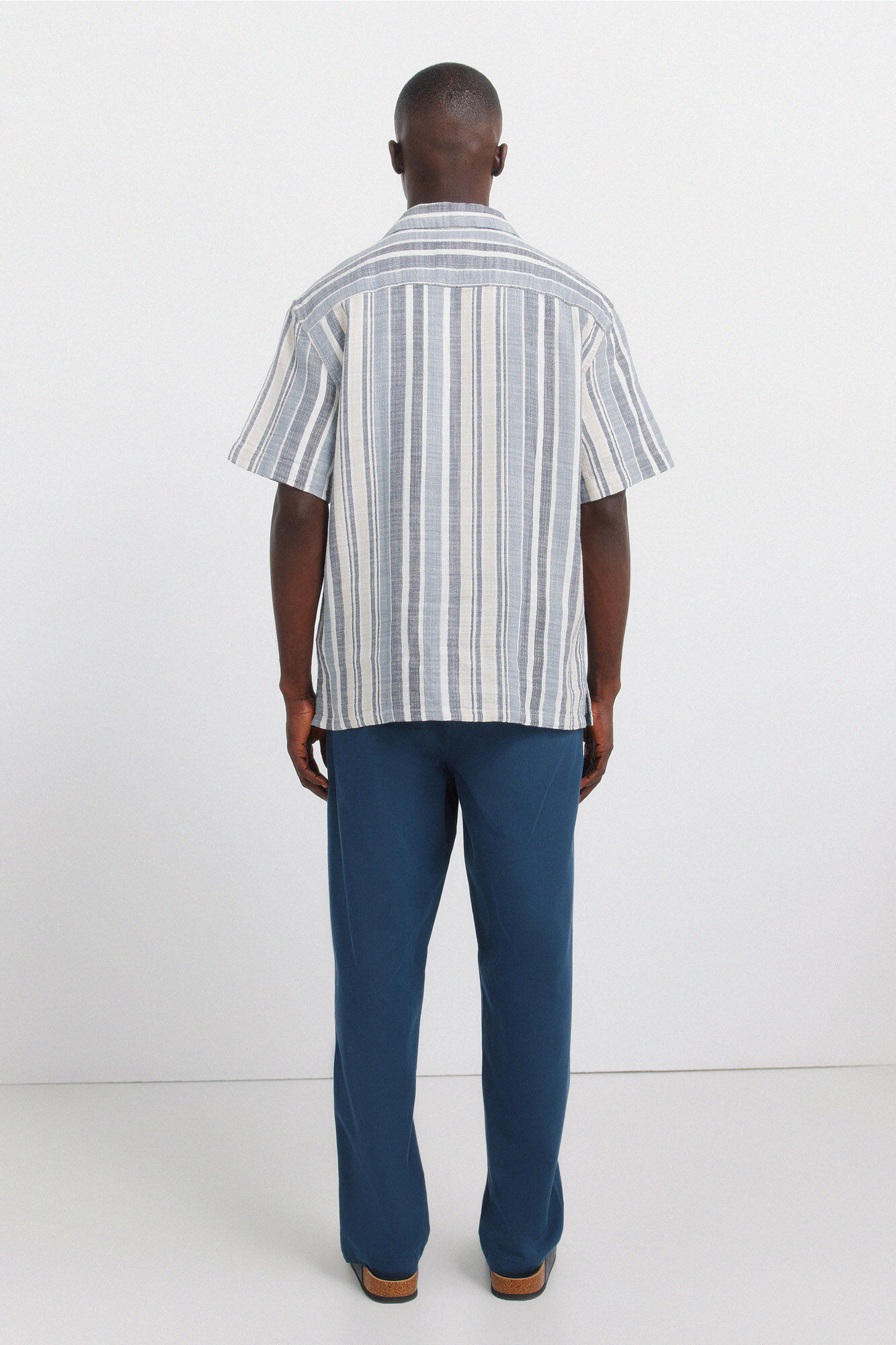 Springfield Pantal&oacute;n chino relaxed fit azul mezcla