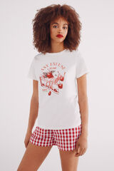 Springfield Playera "Cherry love" natural