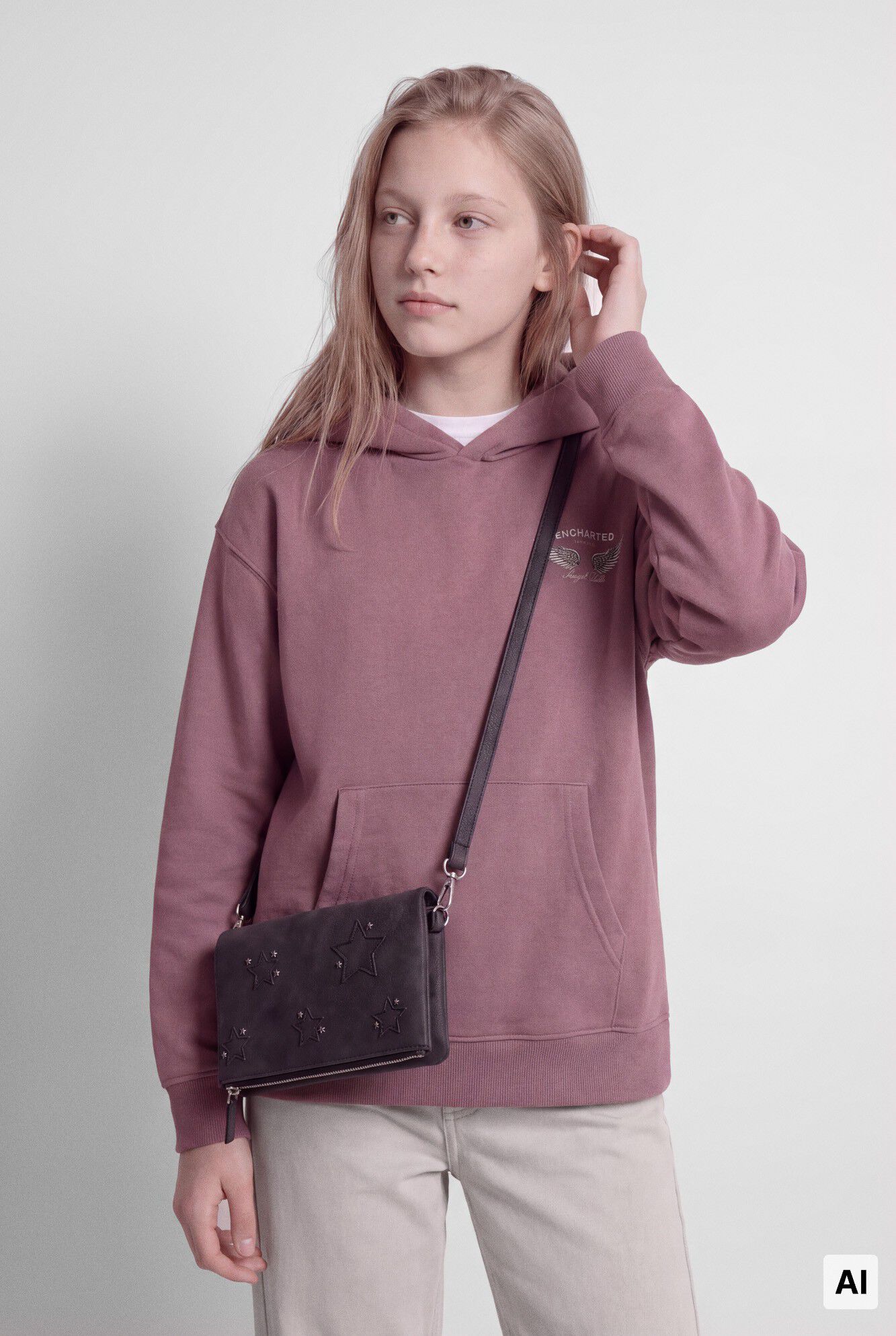 Springfield Kids Sudadera de alas para ni&ntilde;a rosa