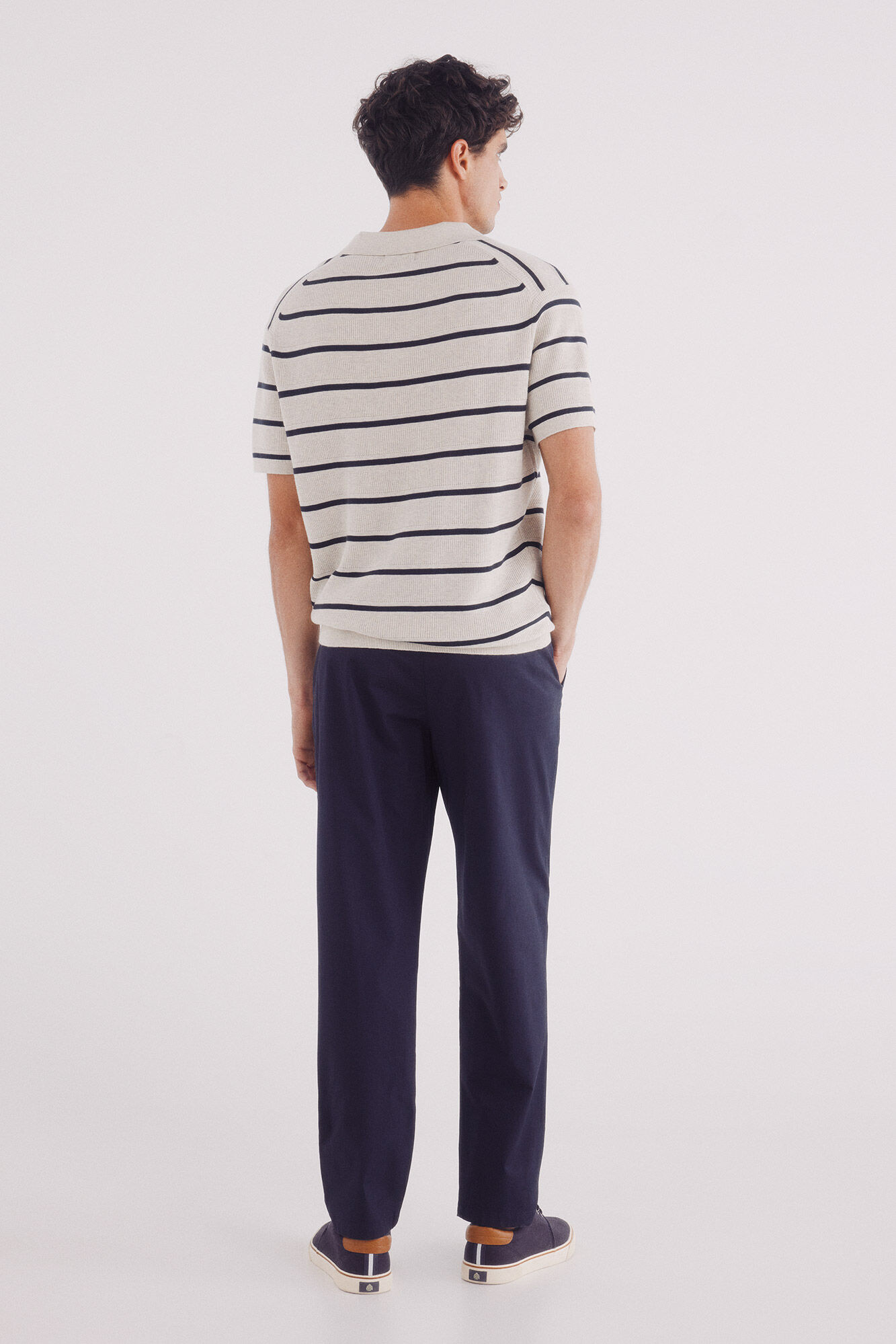 Springfield Pantal&oacute;n chino comfort slim fit azul