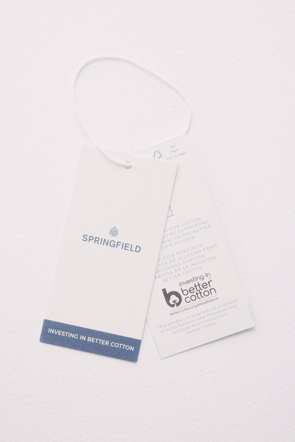 Springfield Polo piqué mao oxford slim fit azul tinta