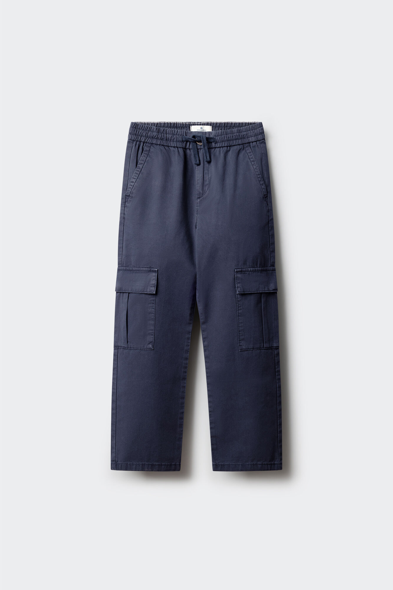 Springfield Kids Pantal&oacute;n chino cargo para ni&ntilde;o azulado