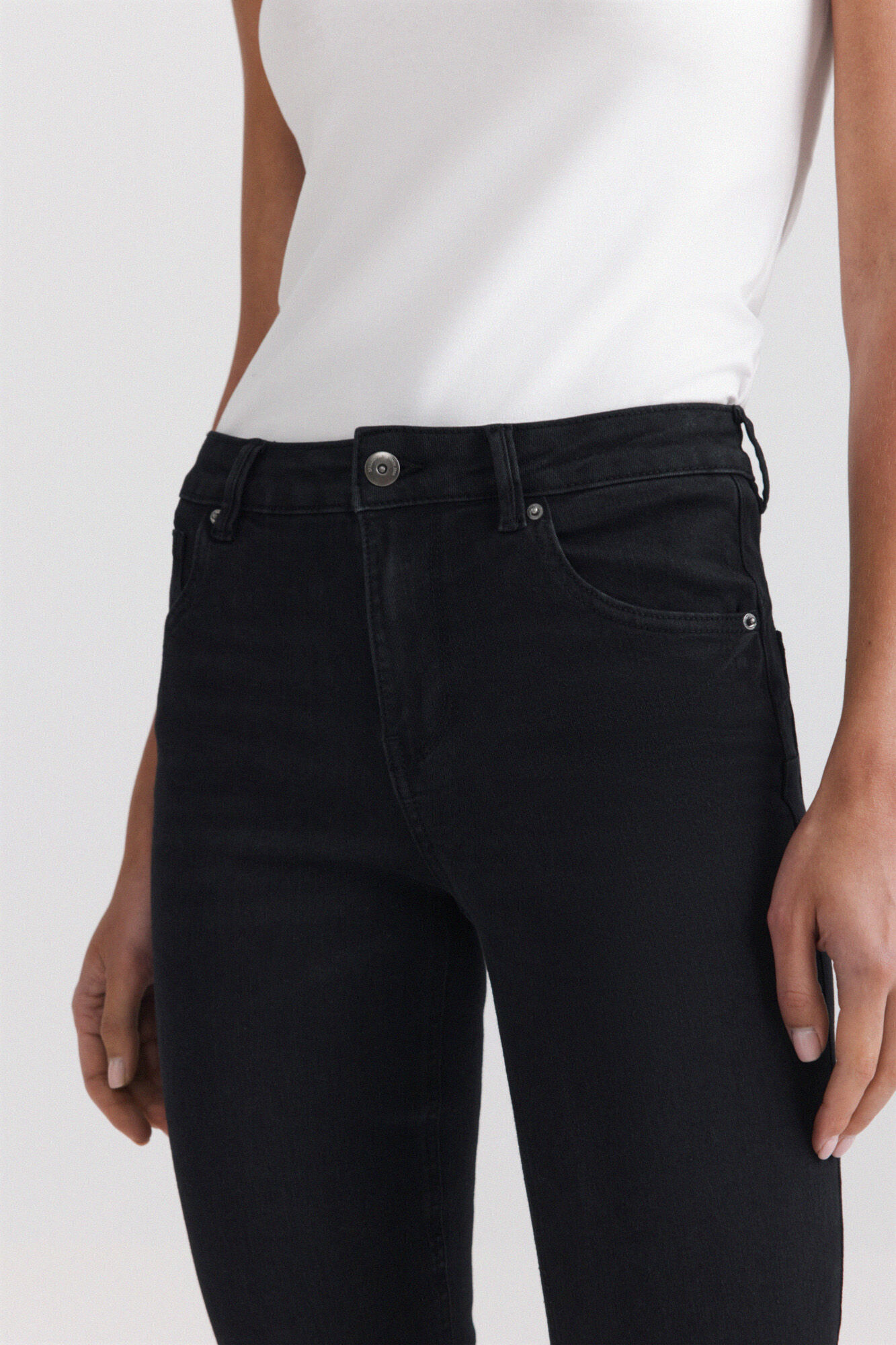 Springfield Jeans skinny push up negro