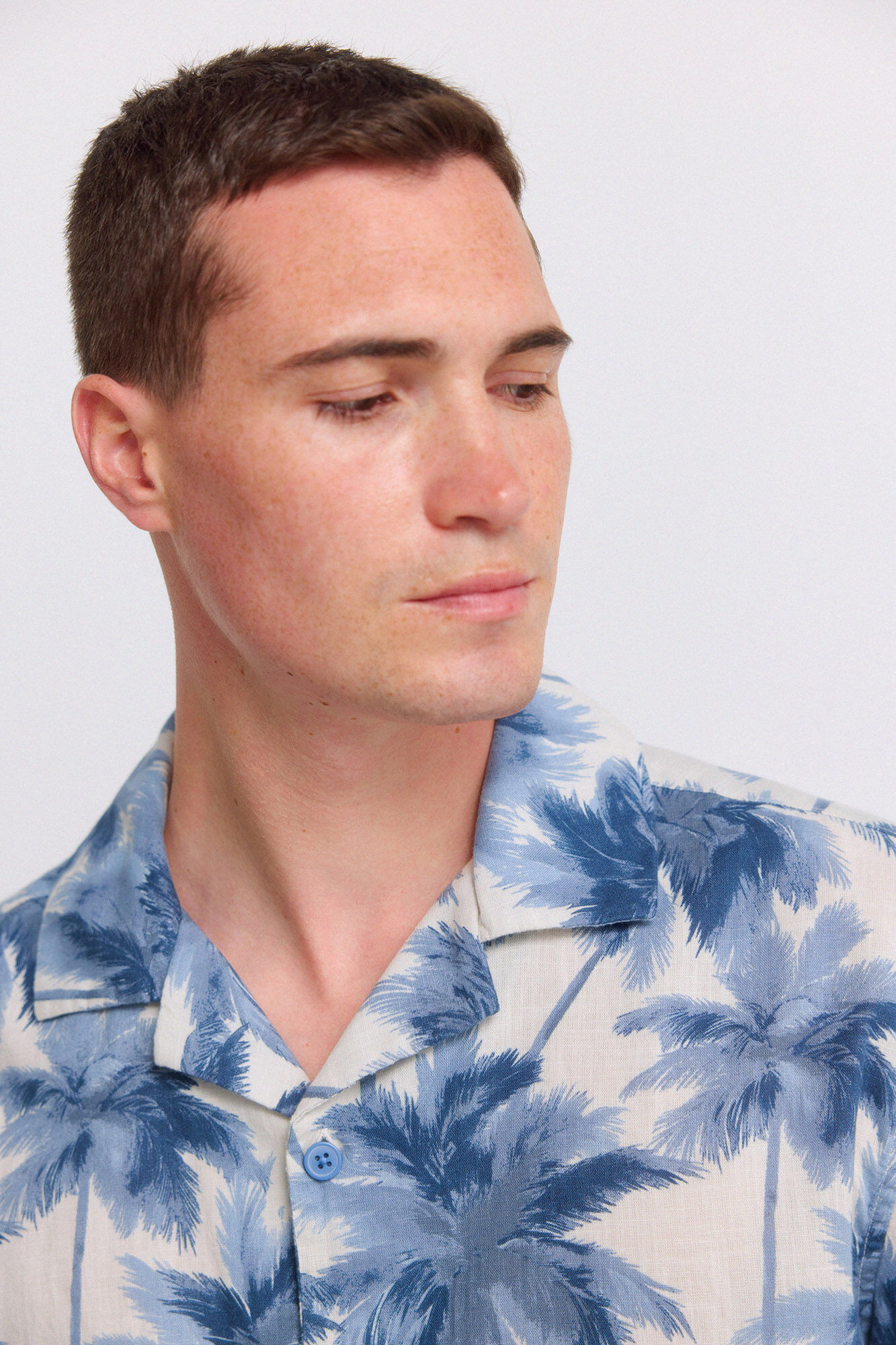 Springfield Camisa de manga corta bowling estampada