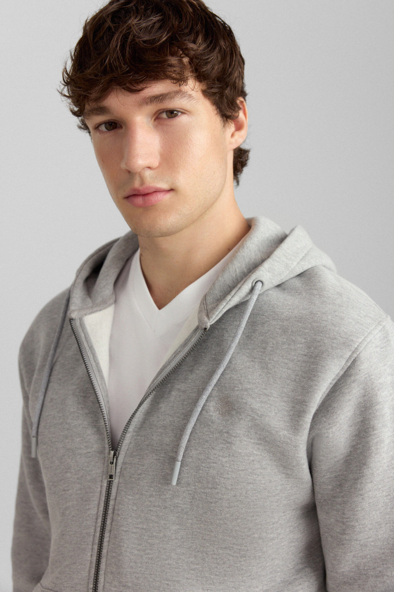 Springfield Sudadera b&aacute;sica abierta gris
