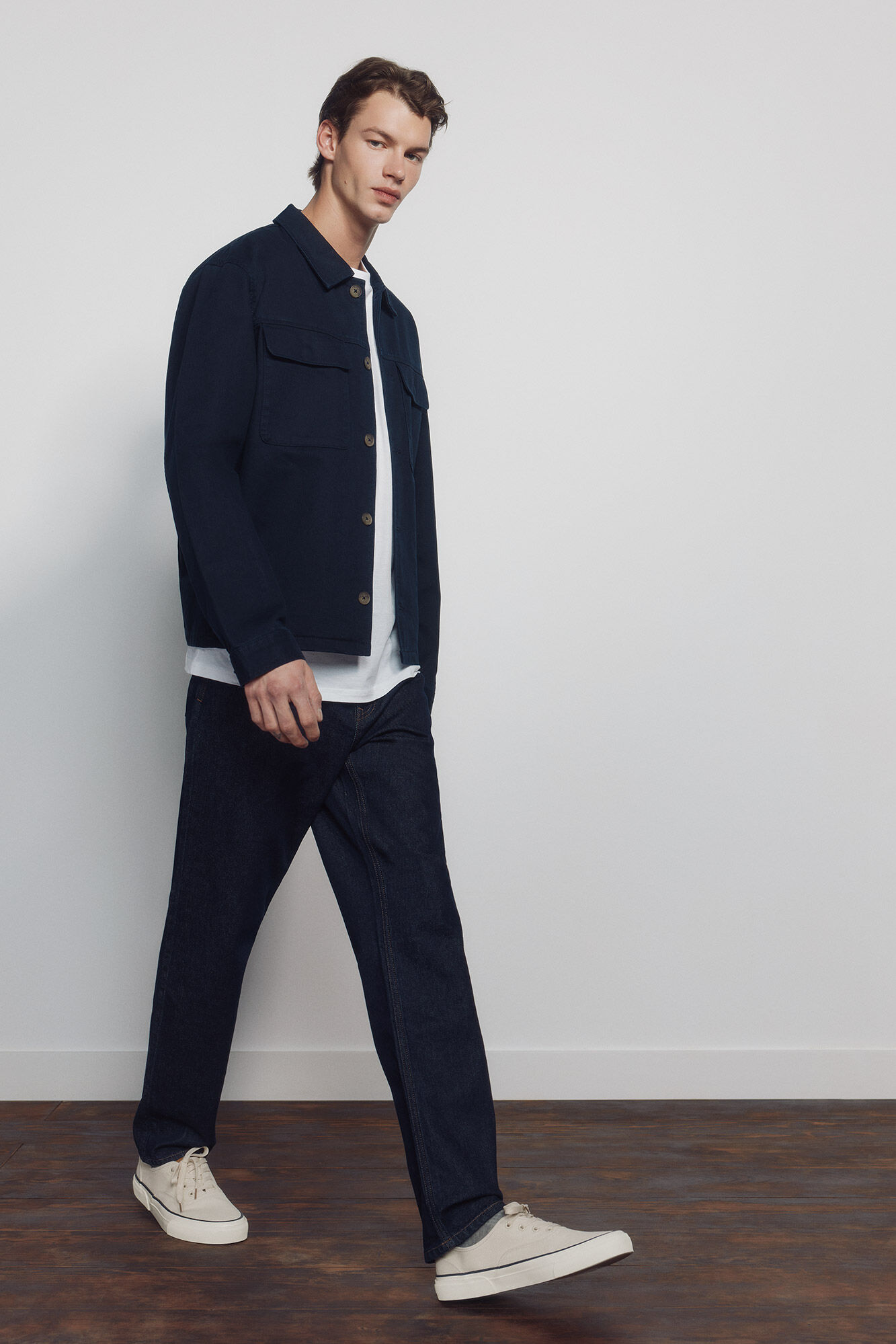 Springfield Jeans lavado desencolado regular fit marino