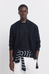 Springfield C&aacute;rdigan liso estructura marino