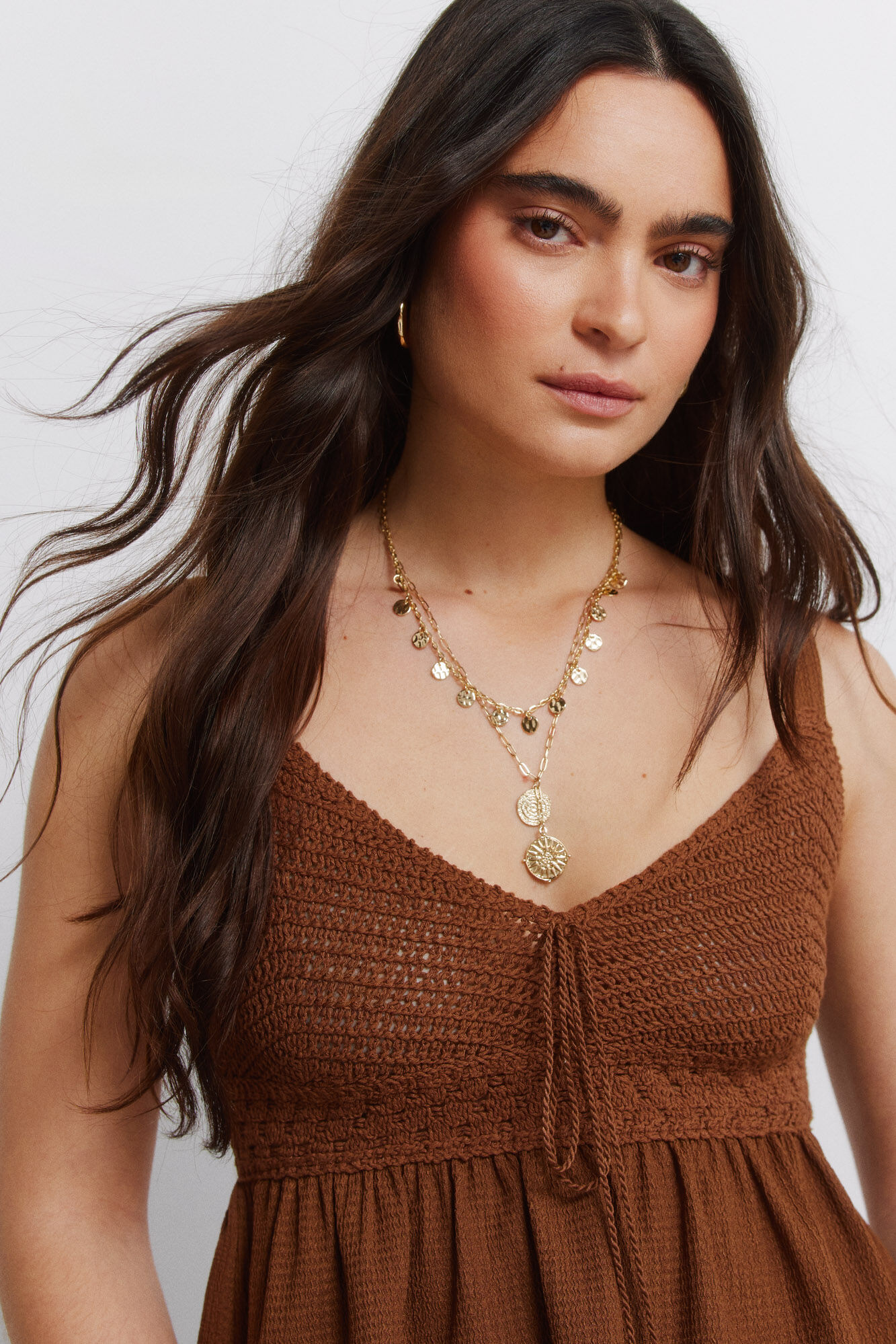 Springfield Top de tirantes de crochet con lazo
