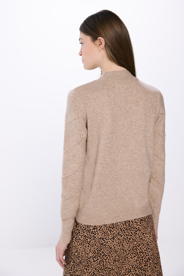 Springfield Suéter estructura chevron beige