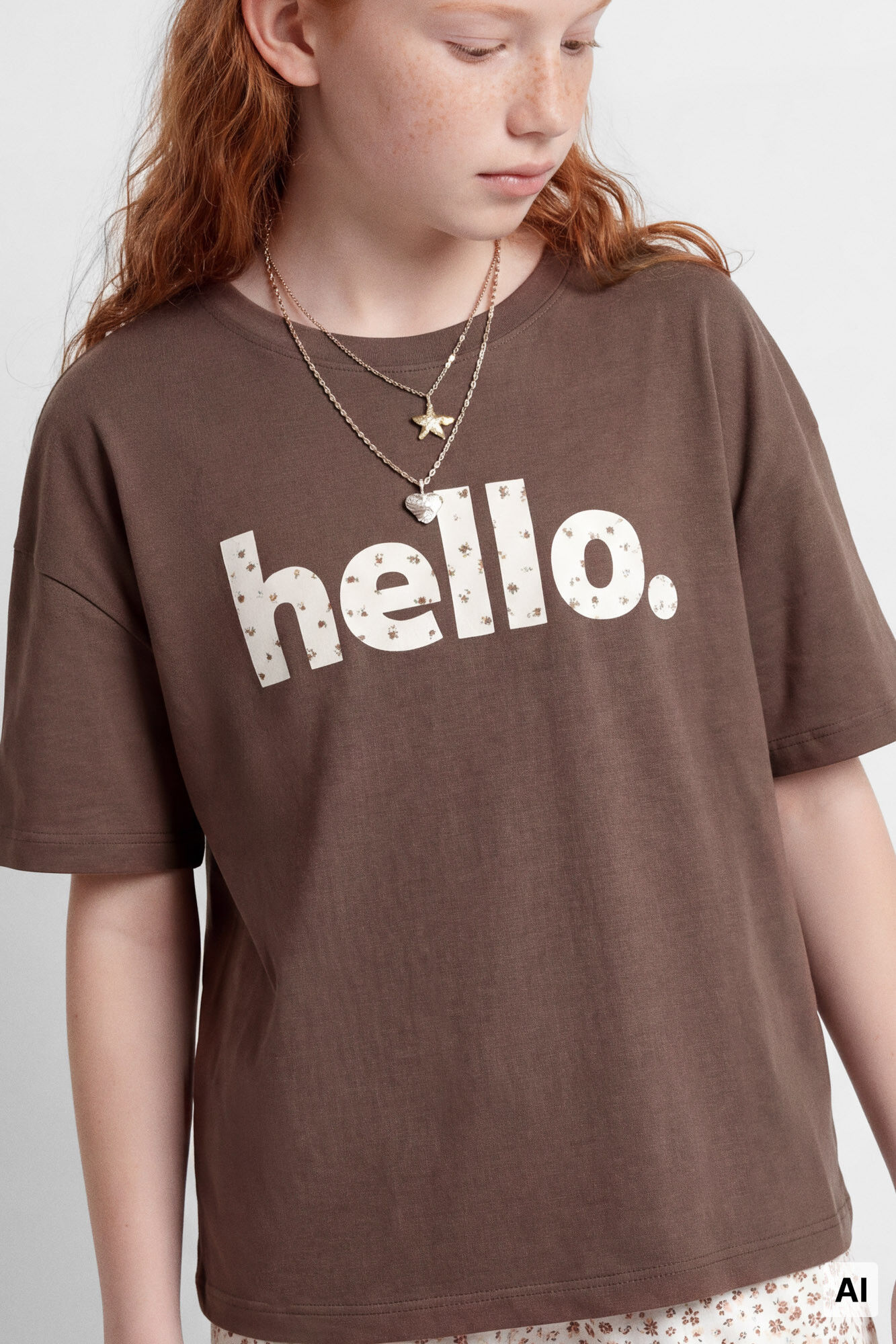 Springfield Kids Playera manga corta "Hello" ni&ntilde;a