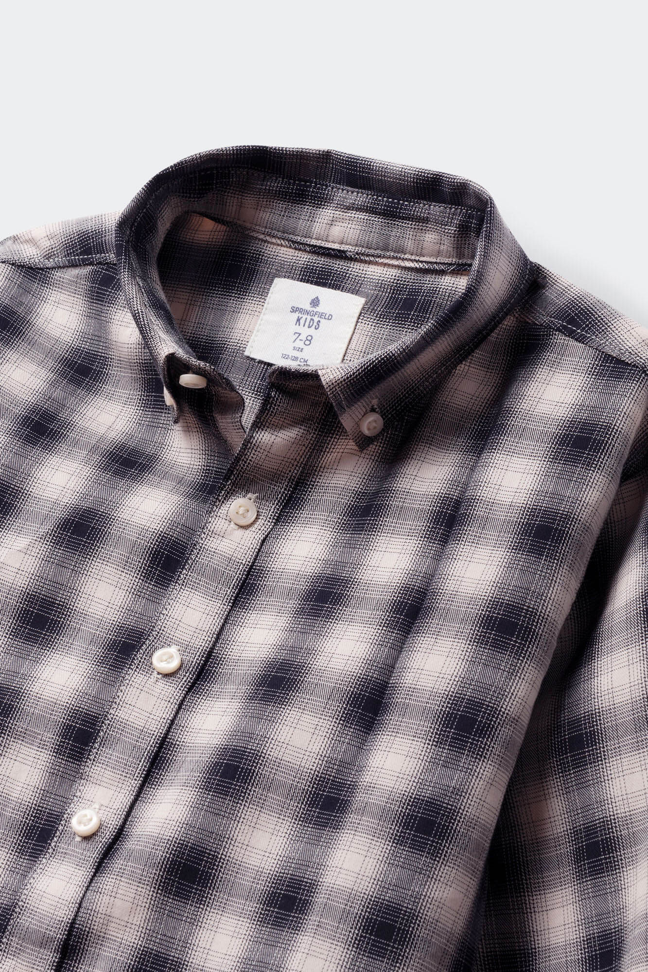 Springfield Kids Camisa cuadros le&ntilde;ador ni&ntilde;o negro