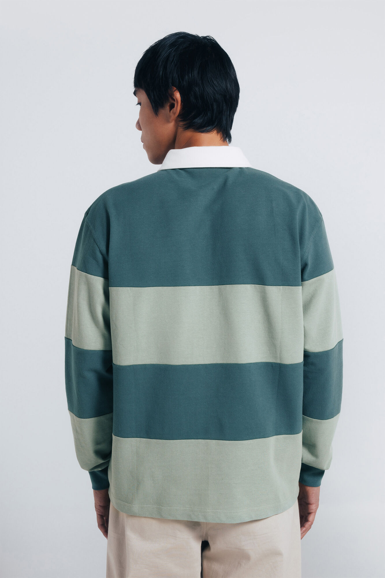 Springfield Polo rugby manga larga azul