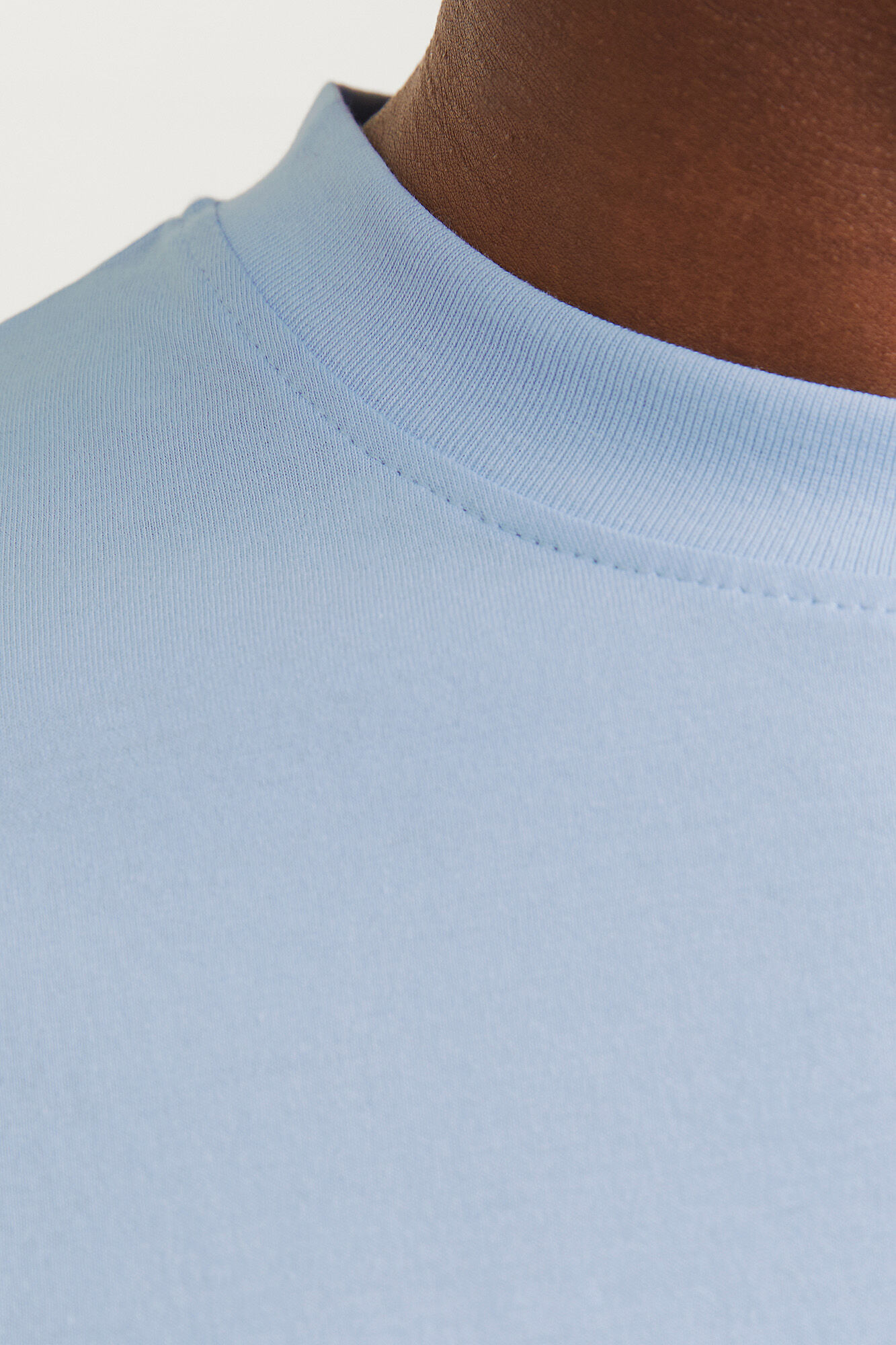 Jack & Jones Playera oversize algod&oacute;n azul tinta