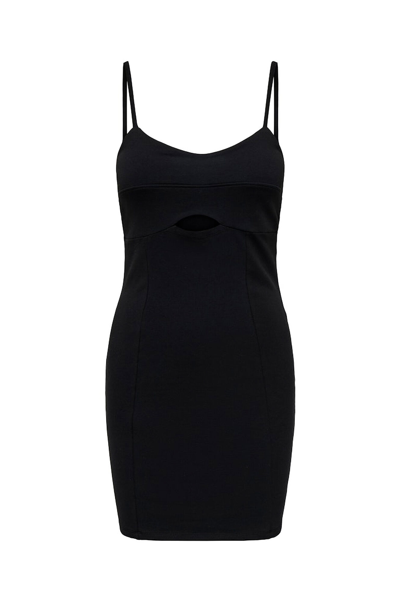 Only Vestido corto cut out negro