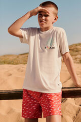 Springfield Kids Playera de manga corta solazo para ni&ntilde;o marfil